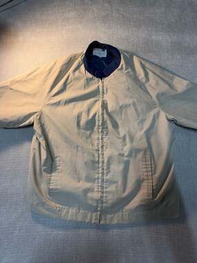 Vintage Zero King Made in USA Tan Harrington Bomber Jacket